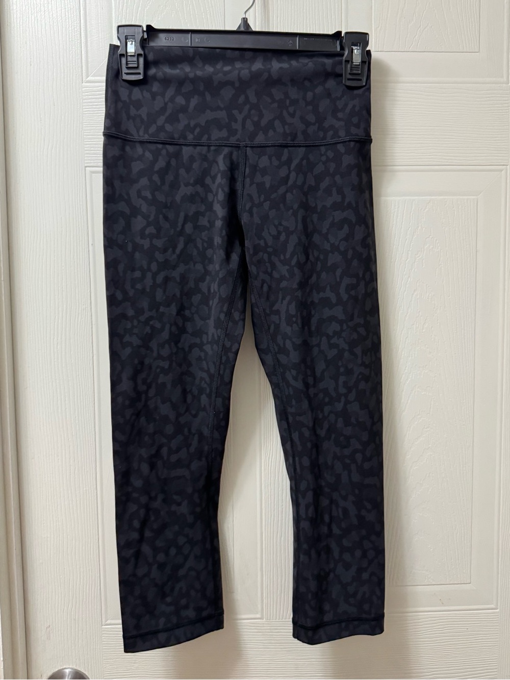 lululemon athletica Black Tonal Animal-Print High-Rise Leggings
